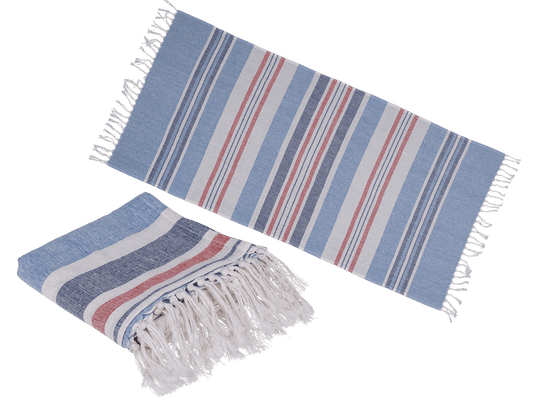 White/blue/ red coloured Fouta Towel (for sauna &,