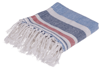 White/blue/ red coloured Fouta Towel (for sauna &,