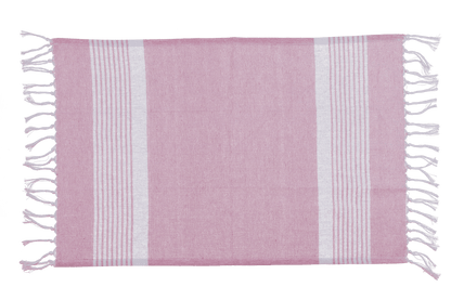 White/rosa coloured Fouta Towel (for sauna &
