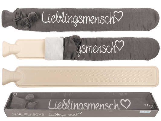 Long hot water bottle, Lieblingsmensch,