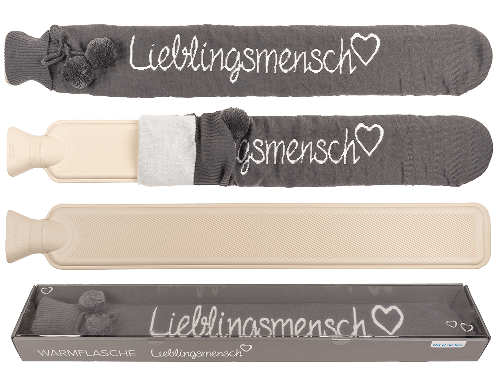 Long hot water bottle, Lieblingsmensch,