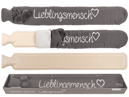 Long hot water bottle, Lieblingsmensch,