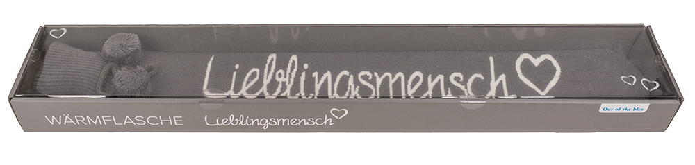 Long hot water bottle, Lieblingsmensch,