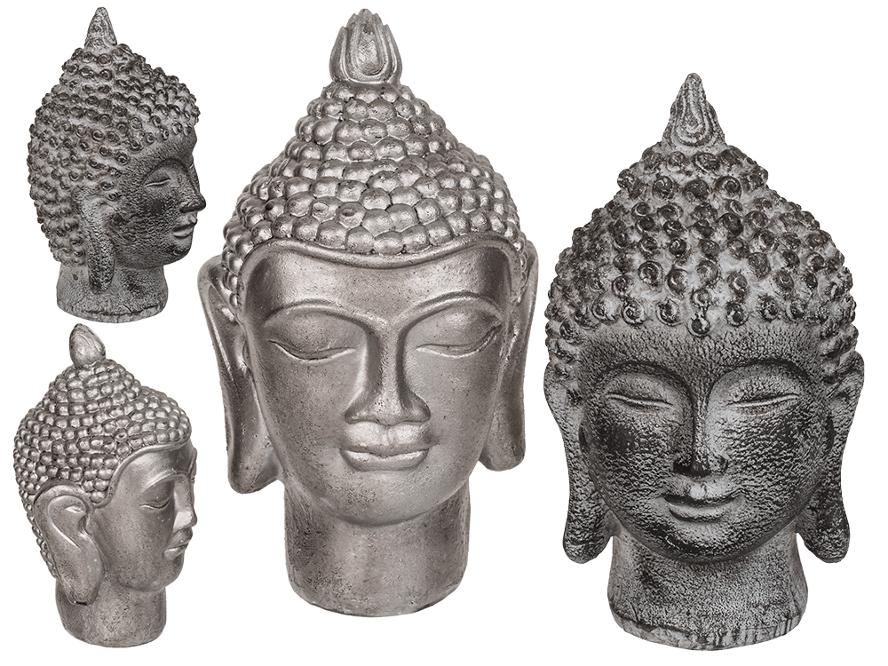 Polyresin decoration figurine, Buddha head,