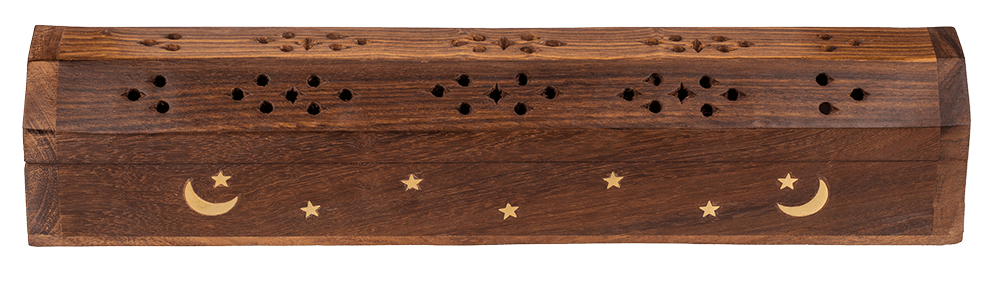 Wooden incense stick burner box,