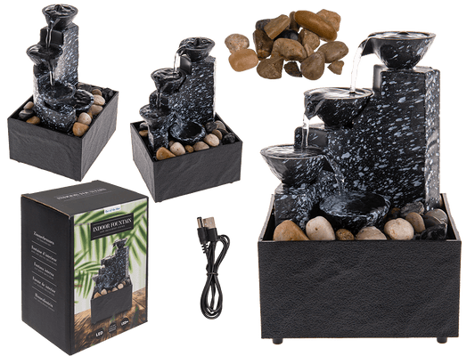 Indoor fontain with decoration stones,