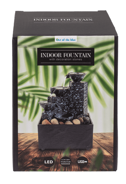 Indoor fontain with decoration stones,