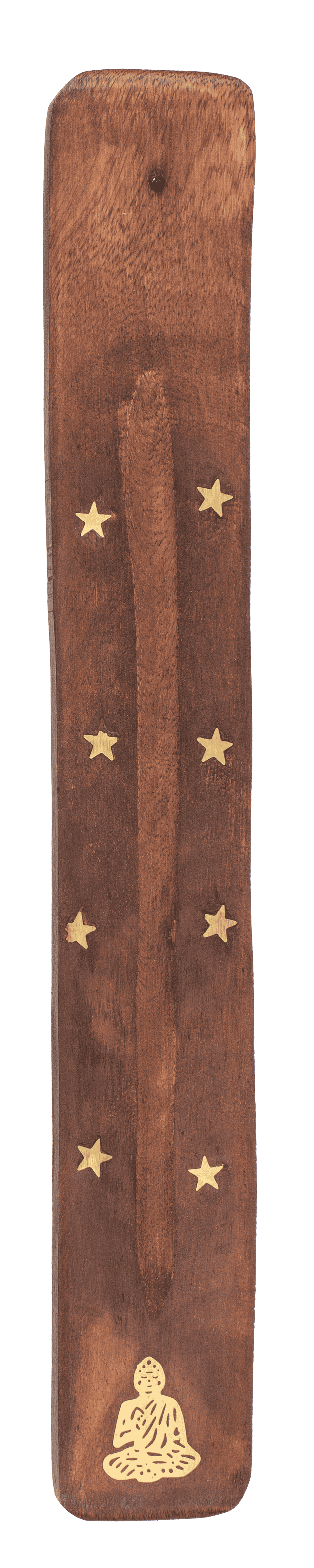 Wooden incense stick holder, ca. 25,5 x 4 cm,