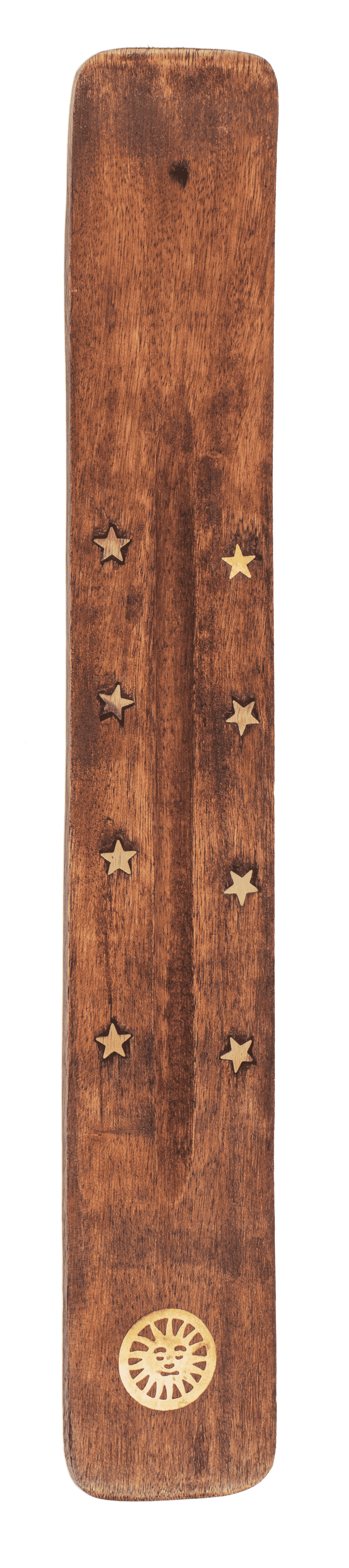 Wooden incense stick holder, ca. 25,5 x 4 cm,