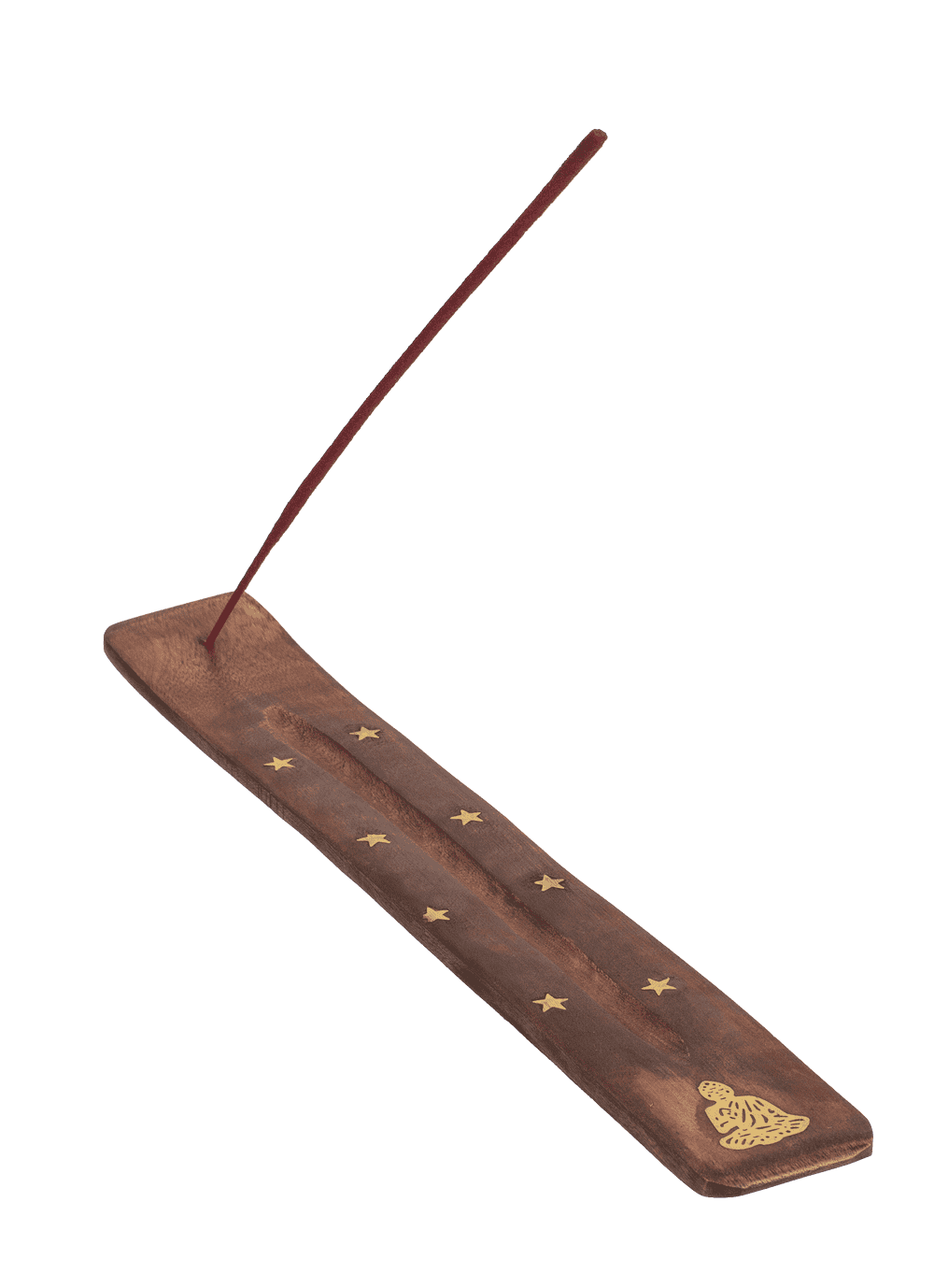 Wooden incense stick holder, ca. 25,5 x 4 cm,