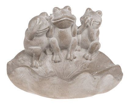 Bird feeder, frogs, ca. 21,5 x 14,5 x 16 cm,