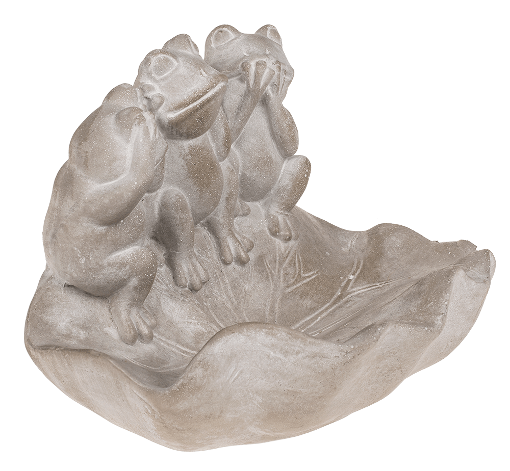 Bird feeder, frogs, ca. 21,5 x 14,5 x 16 cm,