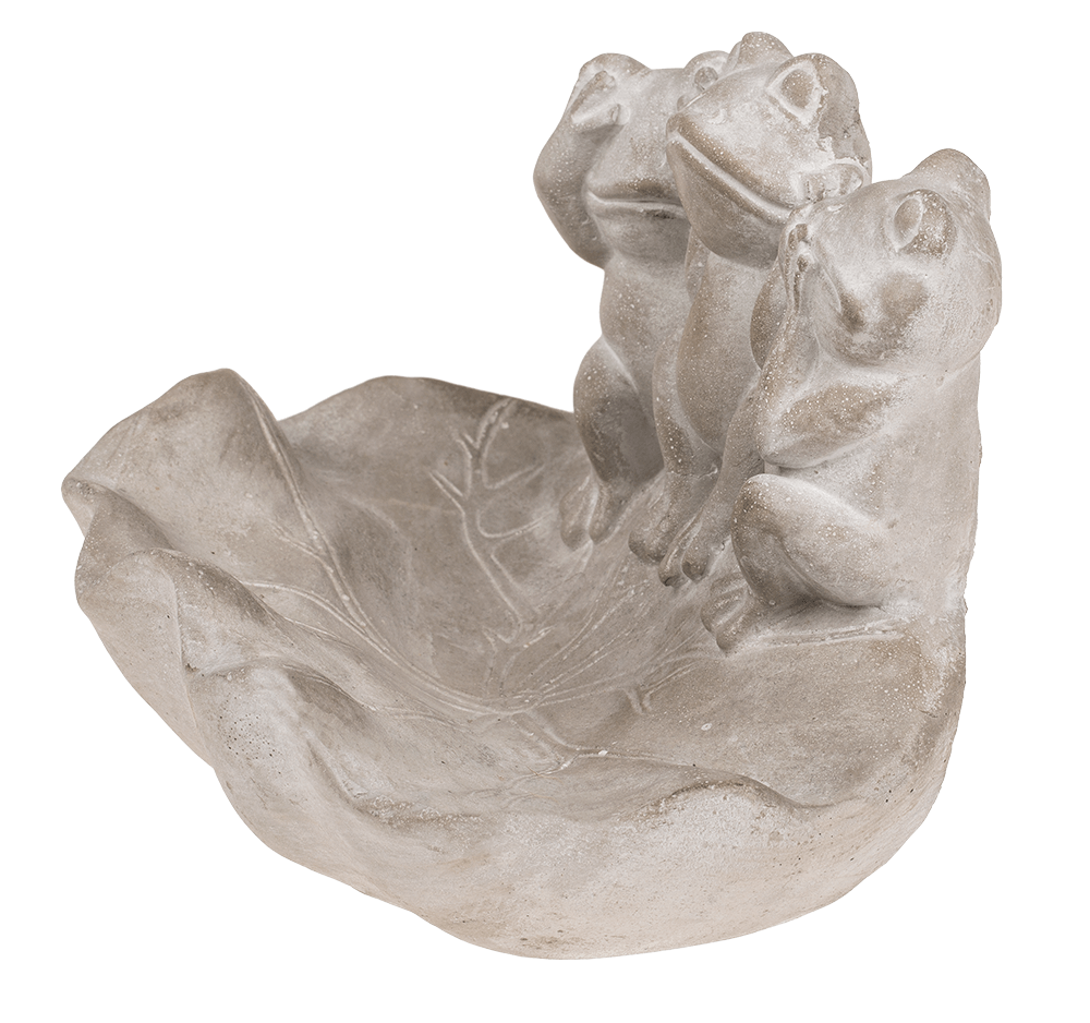 Bird feeder, frogs, ca. 21,5 x 14,5 x 16 cm,