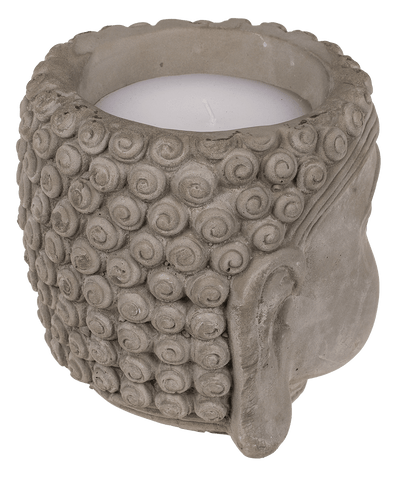 Candle, Buddha-head, ca. 13,5 x 13 cm,