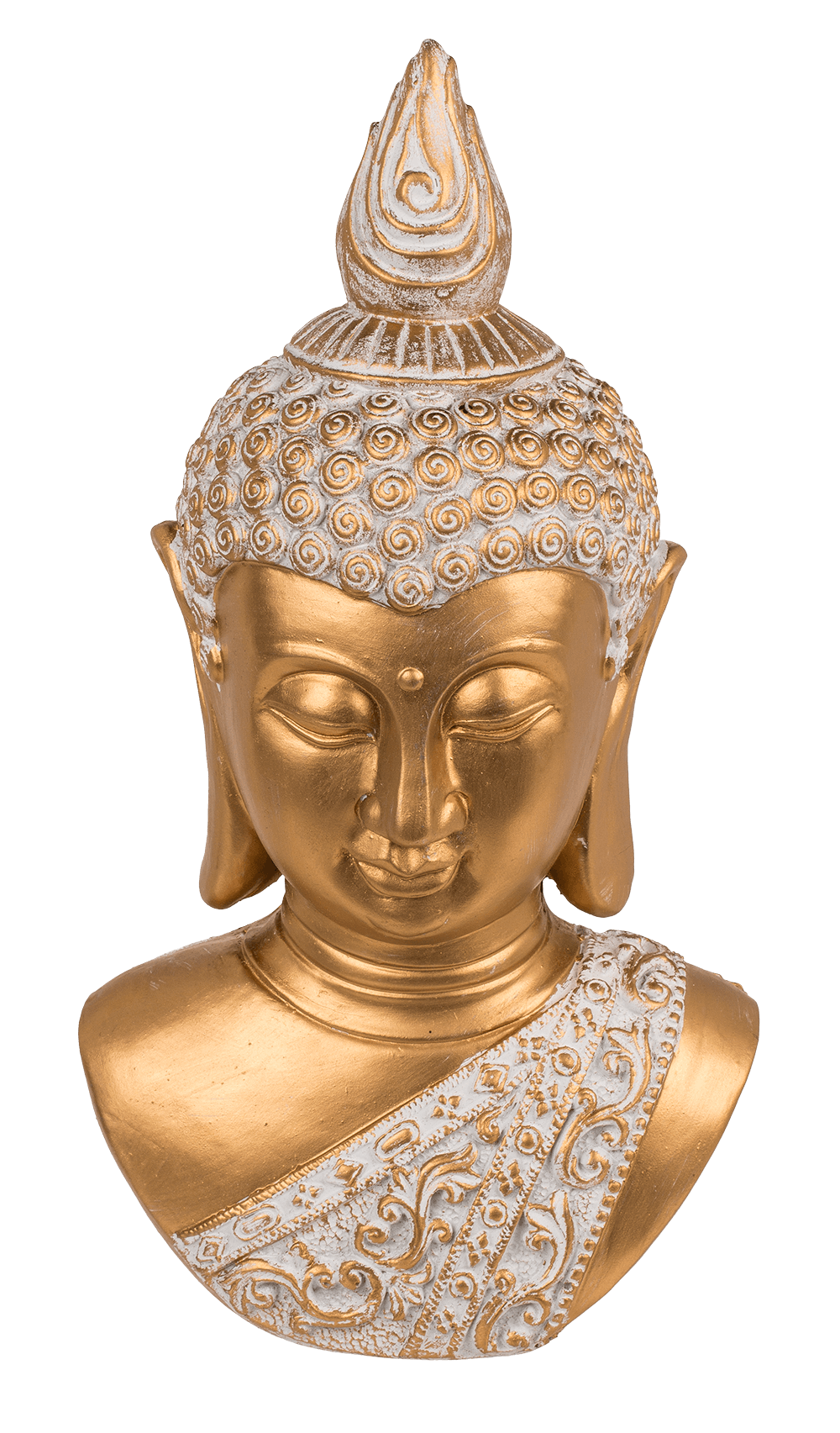 Decoration head, Buddha, ca. 14,5 x 8 x 27,5 cm,