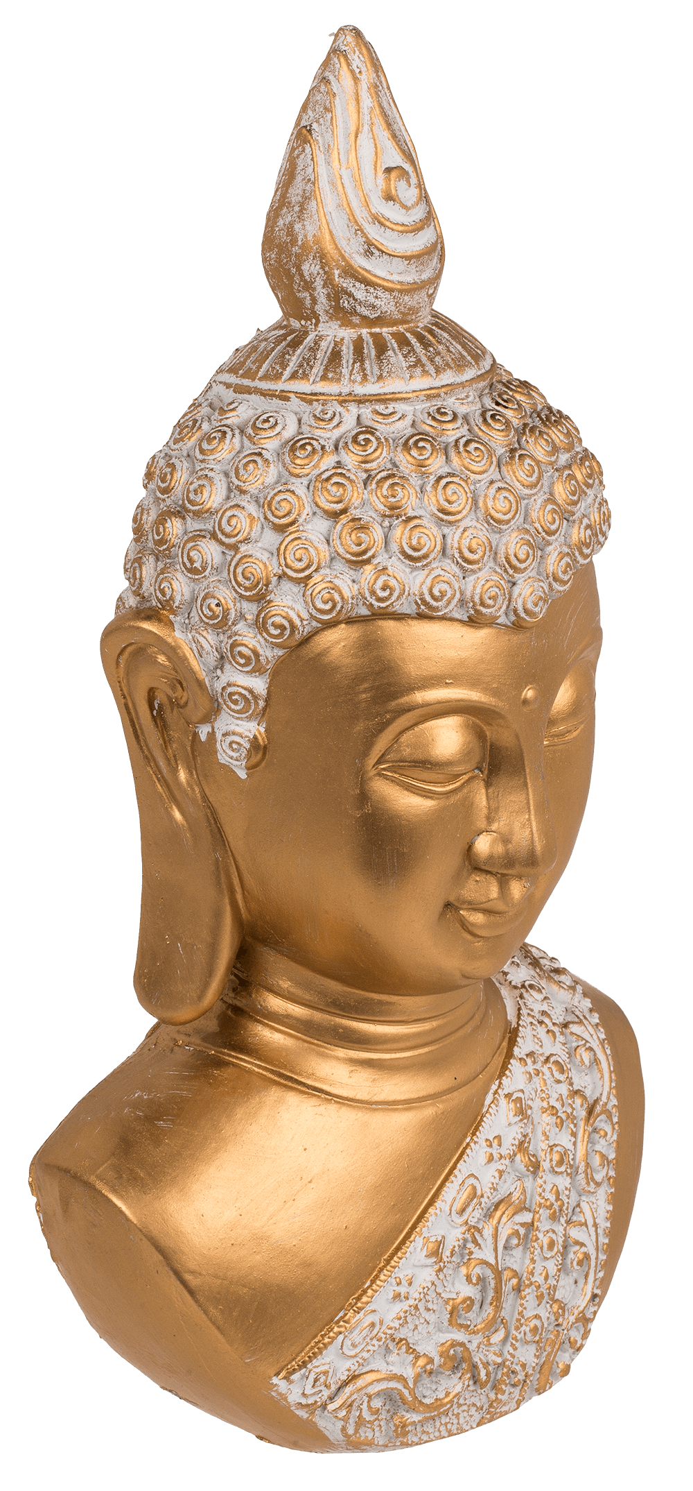 Decoration head, Buddha, ca. 14,5 x 8 x 27,5 cm,