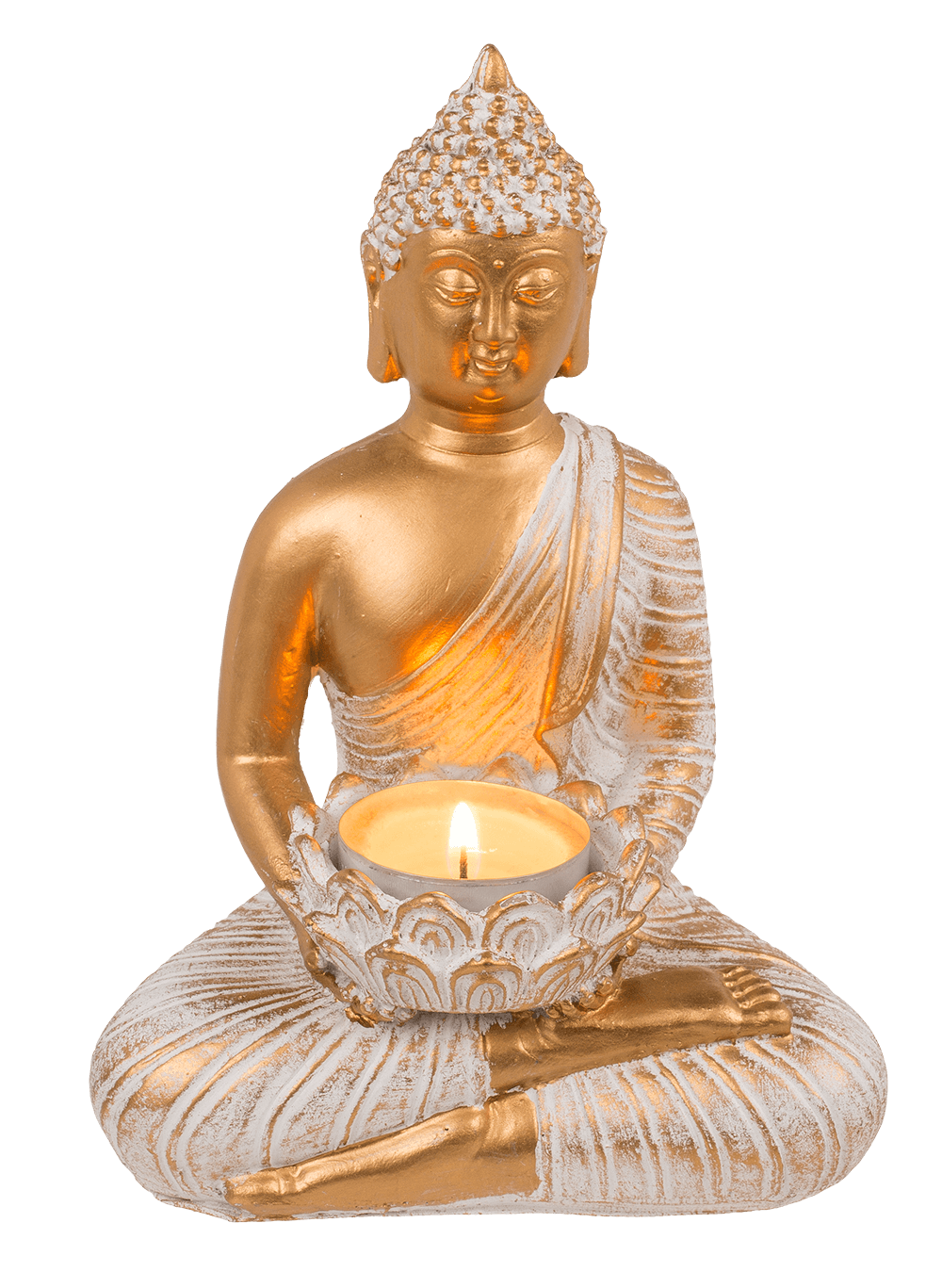 Decoration figurine, Buddha, with tea light holder