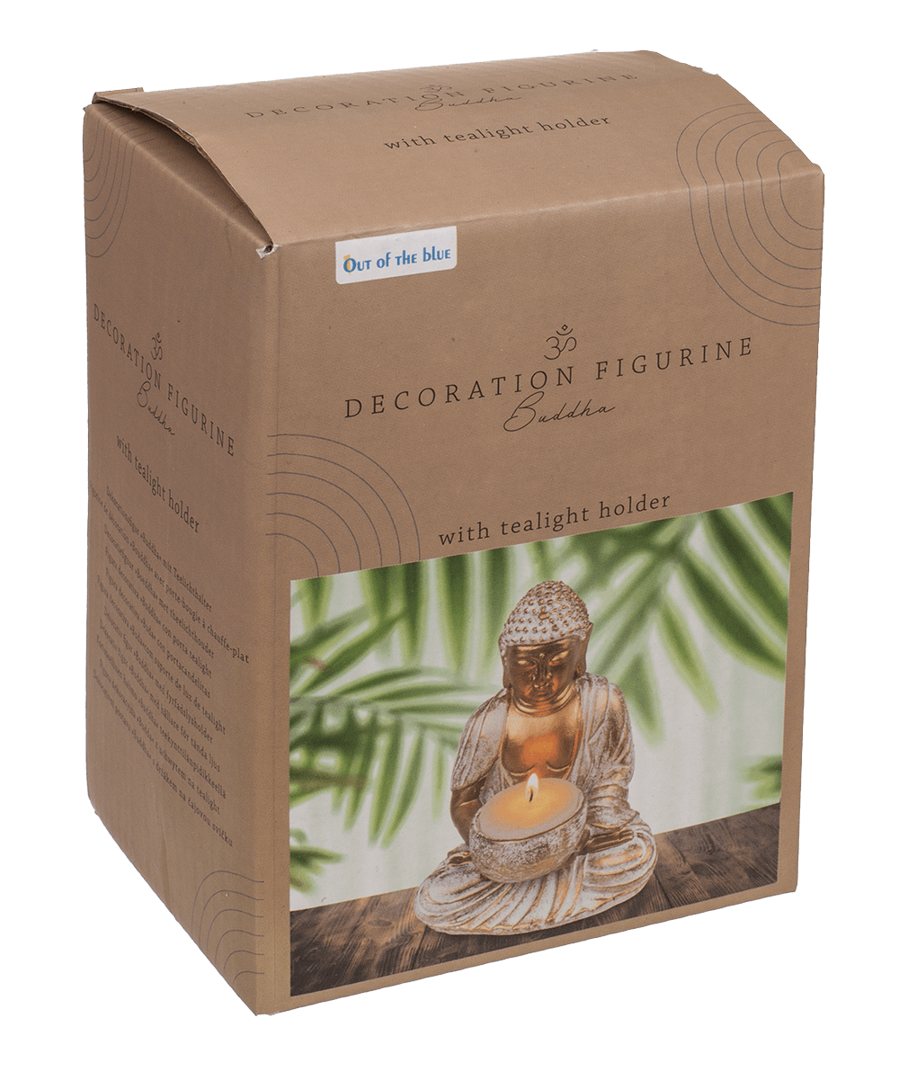 Decoration figurine, Buddha, with tealight