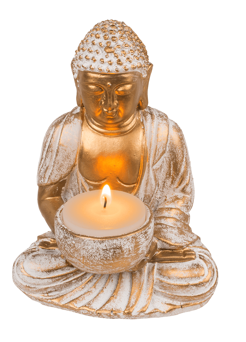 Decoration figurine, Buddha, with tealight