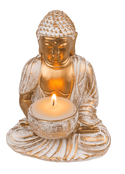 Decoration figurine, Buddha, with tealight