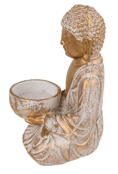 Decoration figurine, Buddha, with tealight