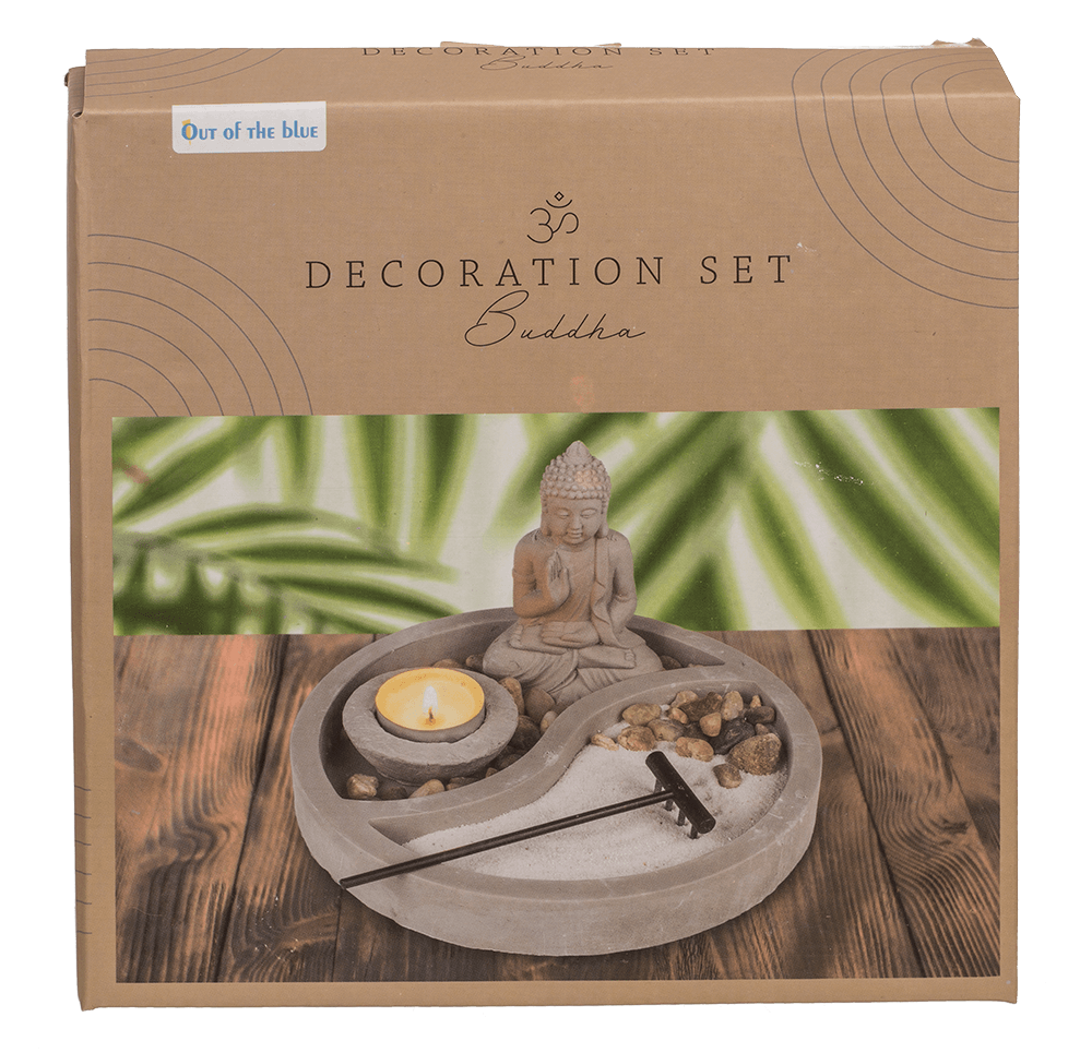 Grey round cement plate, ca. 19 x 19 x 12 cm,