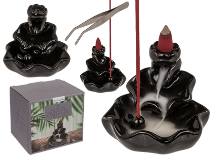 Backflow incense stick/cone holder, Waterfall,