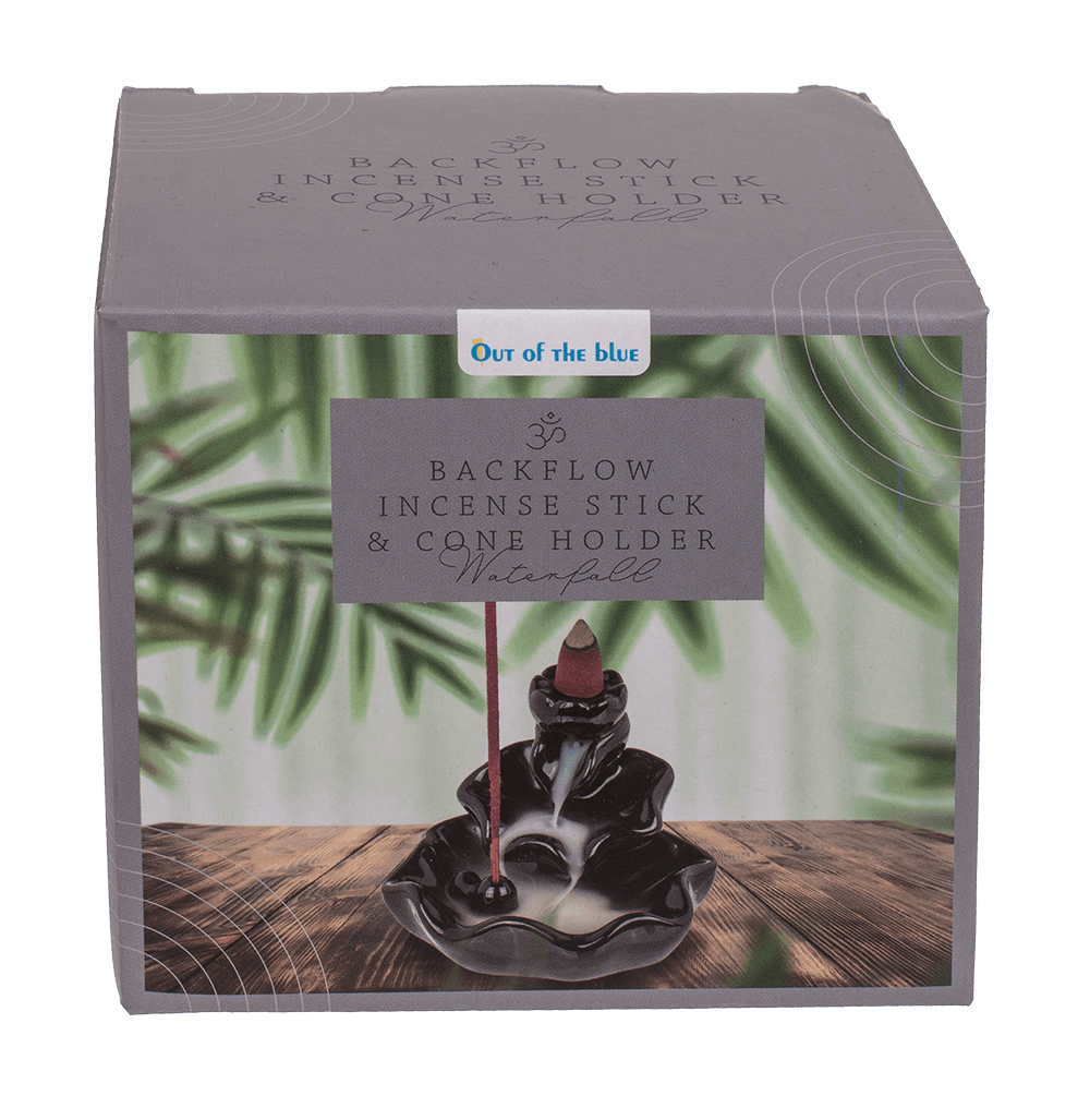 Backflow incense stick/cone holder, Waterfall,