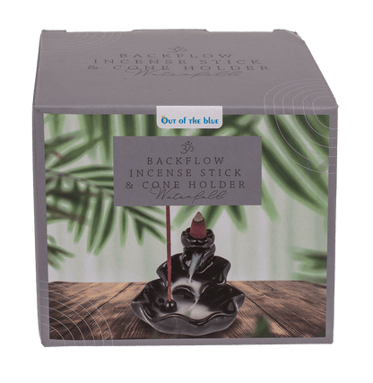 Backflow incense stick/cone holder, Waterfall,