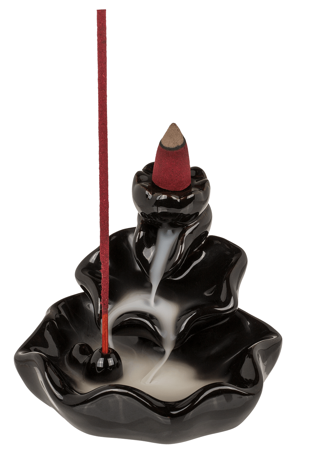 Backflow incense stick/cone holder, Waterfall,