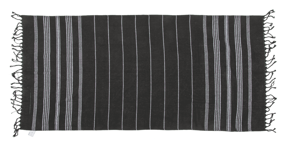 White/black coloured Fouta Towel
