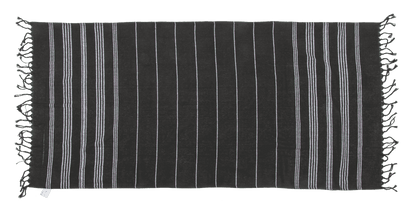 White/black coloured Fouta Towel