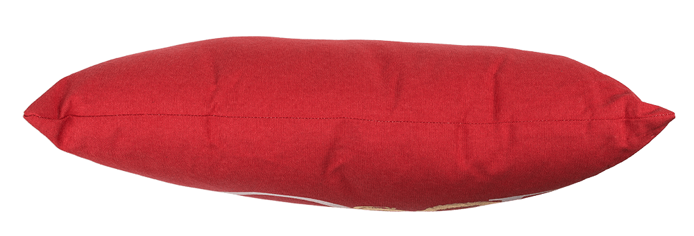 Red coloured decoration cushion, Love,