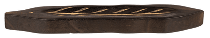 Wooden incense stick holder, leaf,