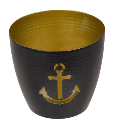 Metal tealight holder, Maritim, 10 x 10 x 9 cm,