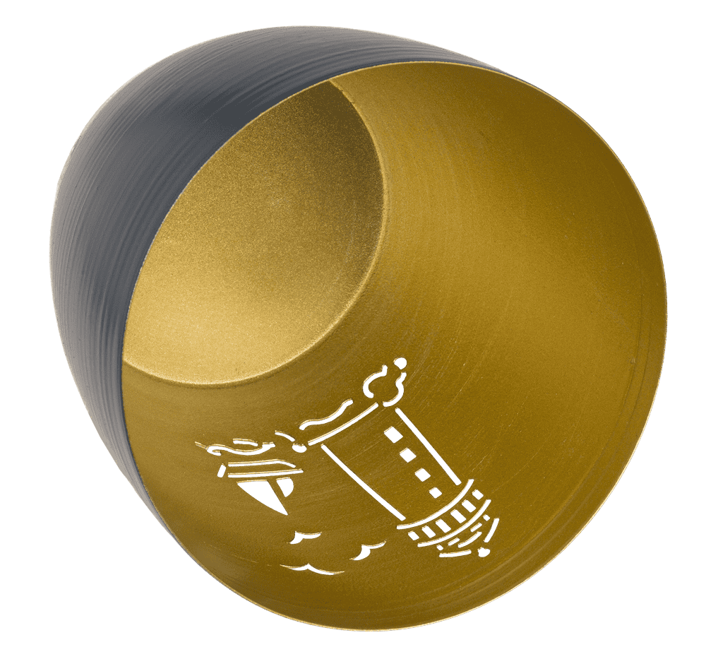 Metal tealight holder, Maritim, 10 x 10 x 9 cm,