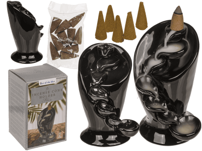 Backflow incense cone holder, Flow,