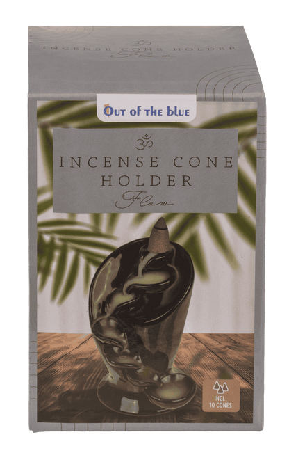Backflow incense cone holder, Flow,