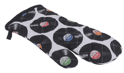 Oven mitt, vinyl records, 17 x 32 cm,
