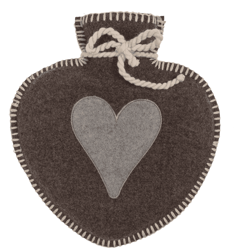 Hot water bottle in heart shape, Heart,