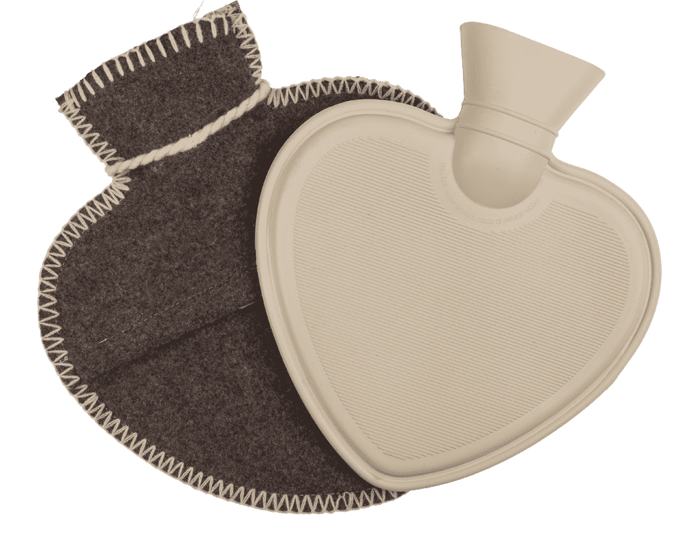 Hot water bottle in heart shape, Deer,