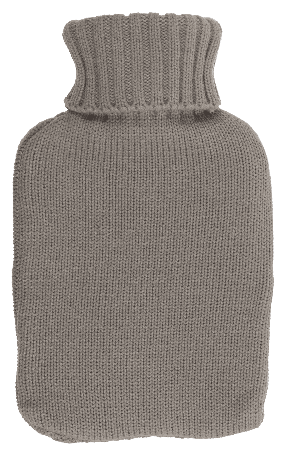 Hot water bottle with knitted cover, Cable Stitch,