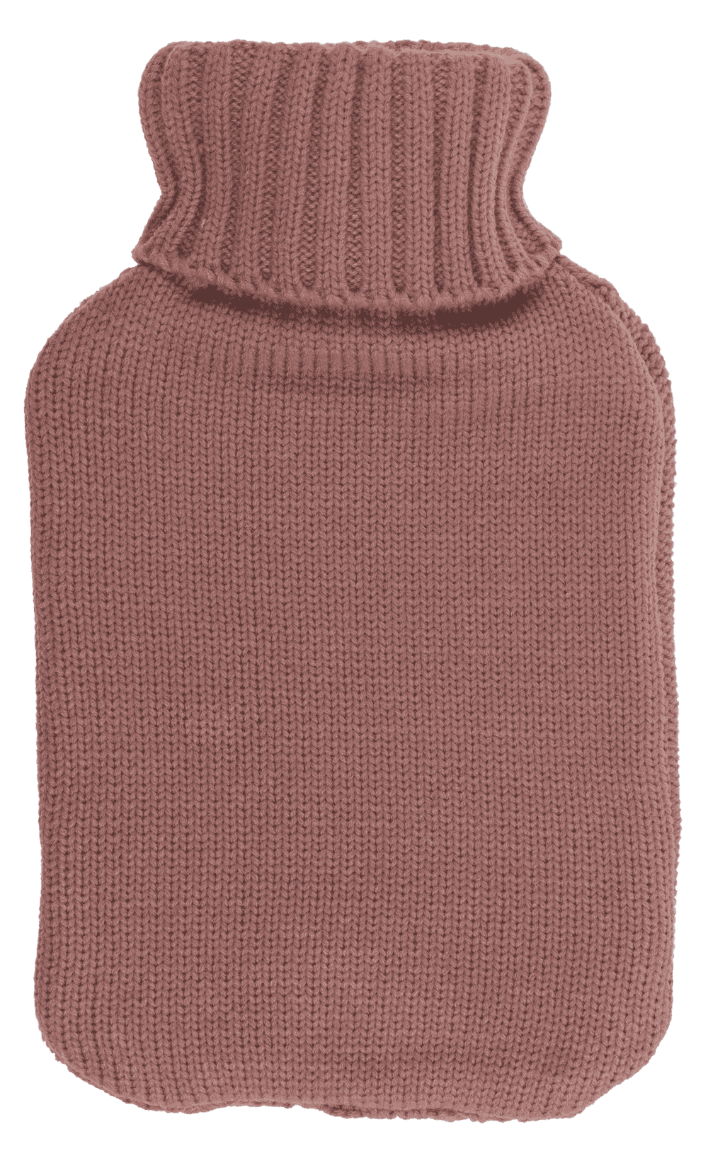 Hot water bottle with knitted cover, Cable Stitch,