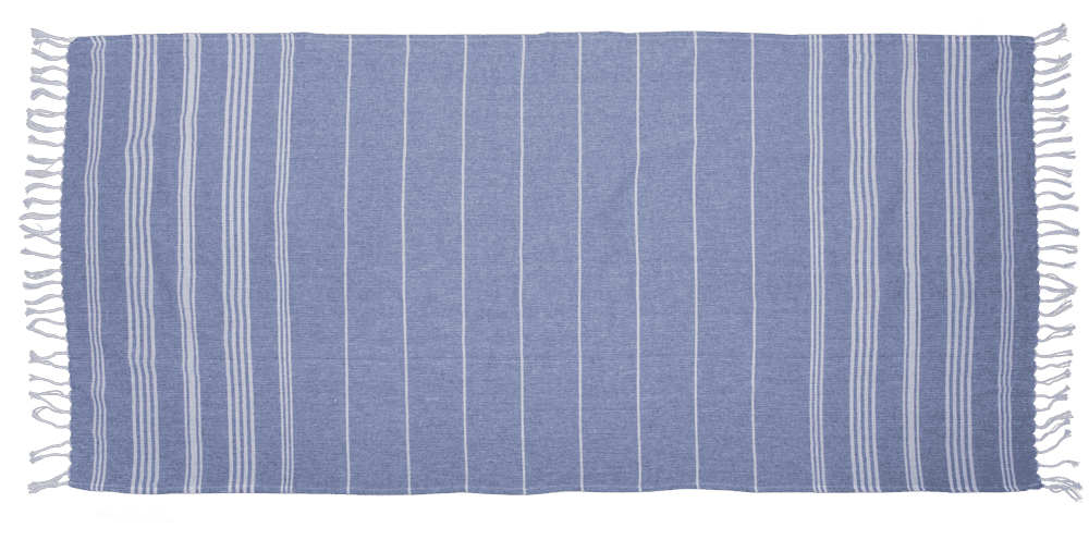 White/denim coloured Fouta towel