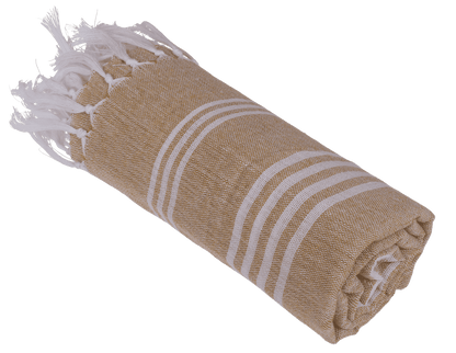 White/peach coloured Fouta towel
