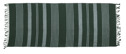 Weiß/grünes Fouta-Hamamtuch