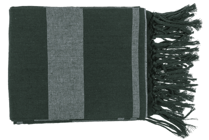 Weiß/grünes Fouta-Hamamtuch