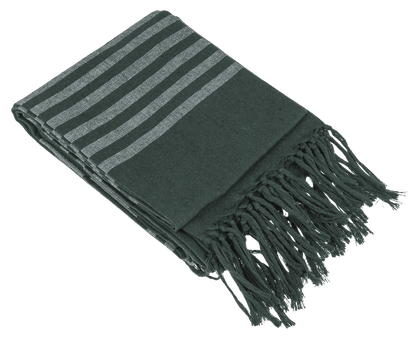 Weiß/grünes Fouta-Hamamtuch