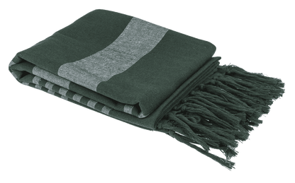 Weiß/grünes Fouta-Hamamtuch