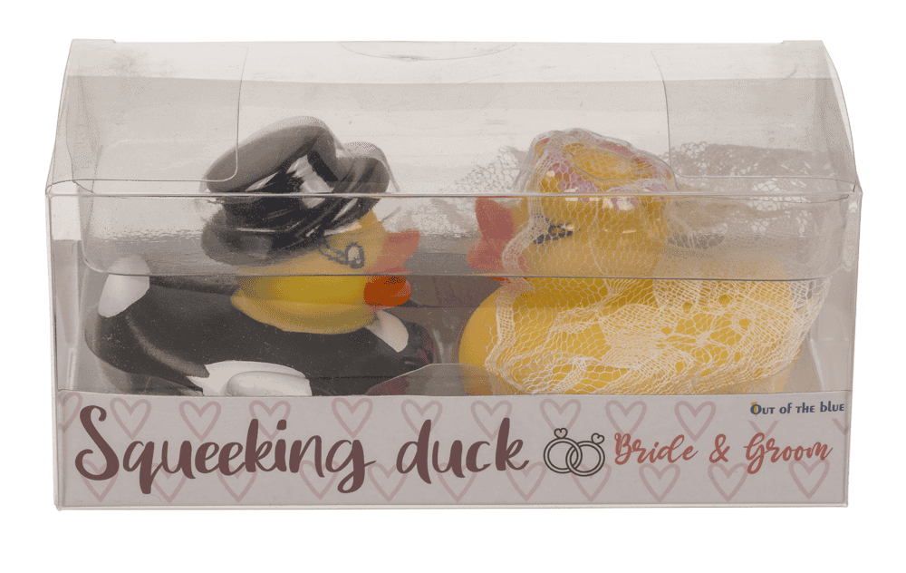 Squeaking ducks, Bride & Groom, 6 cm,